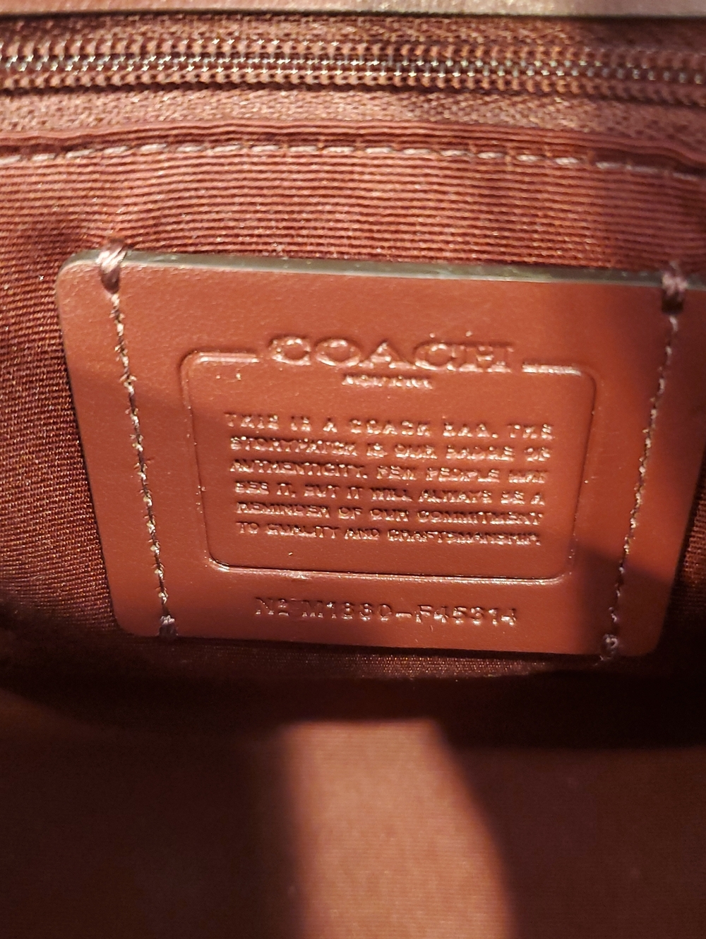 Like NEW Coach Striped Faye Crossbody Bag - Picture 13 of 15